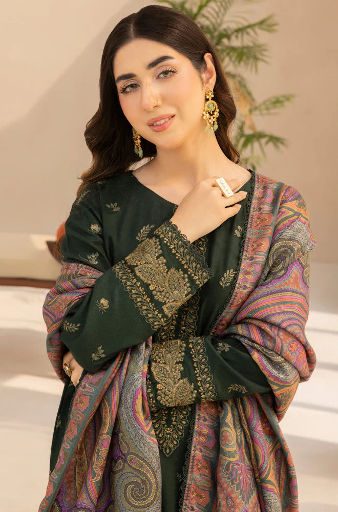 Rp3380- Mohagni - Winter 3PC Dhanak Embroidered Suit