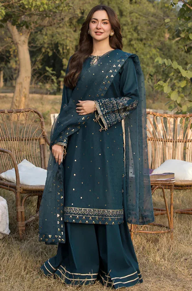 RP1119- Allys - Summer 3PC Lawn Embroidered with Sequence work Suit