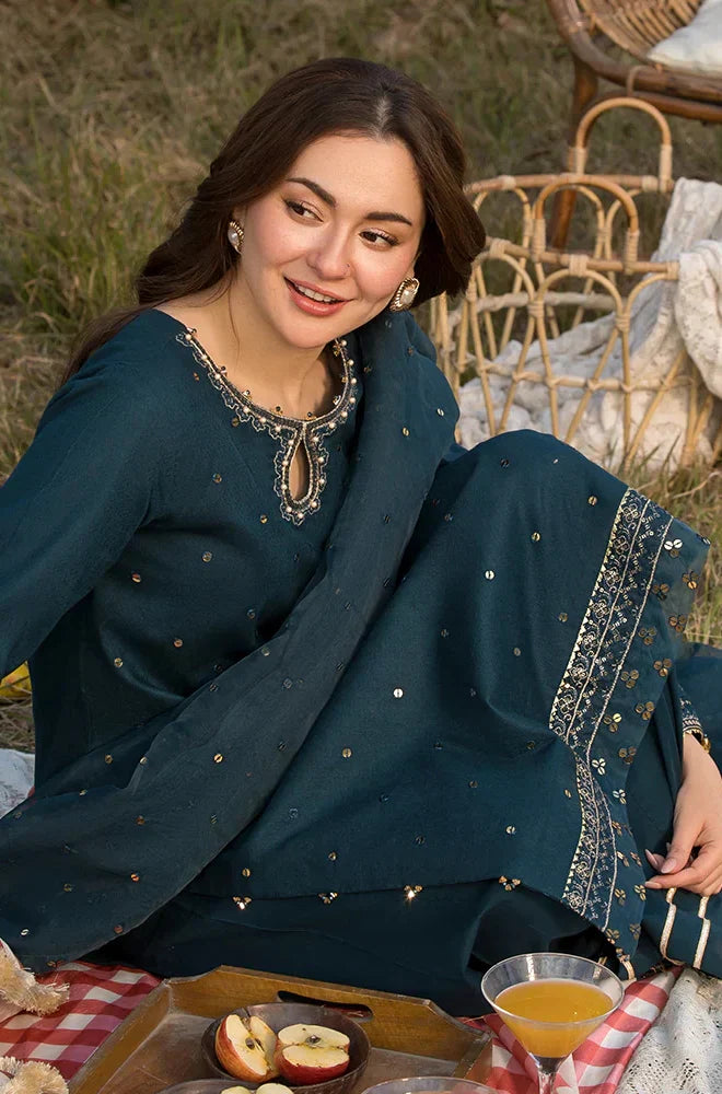 RP1119- Allys - Summer 3PC Lawn Embroidered with Sequence work Suit