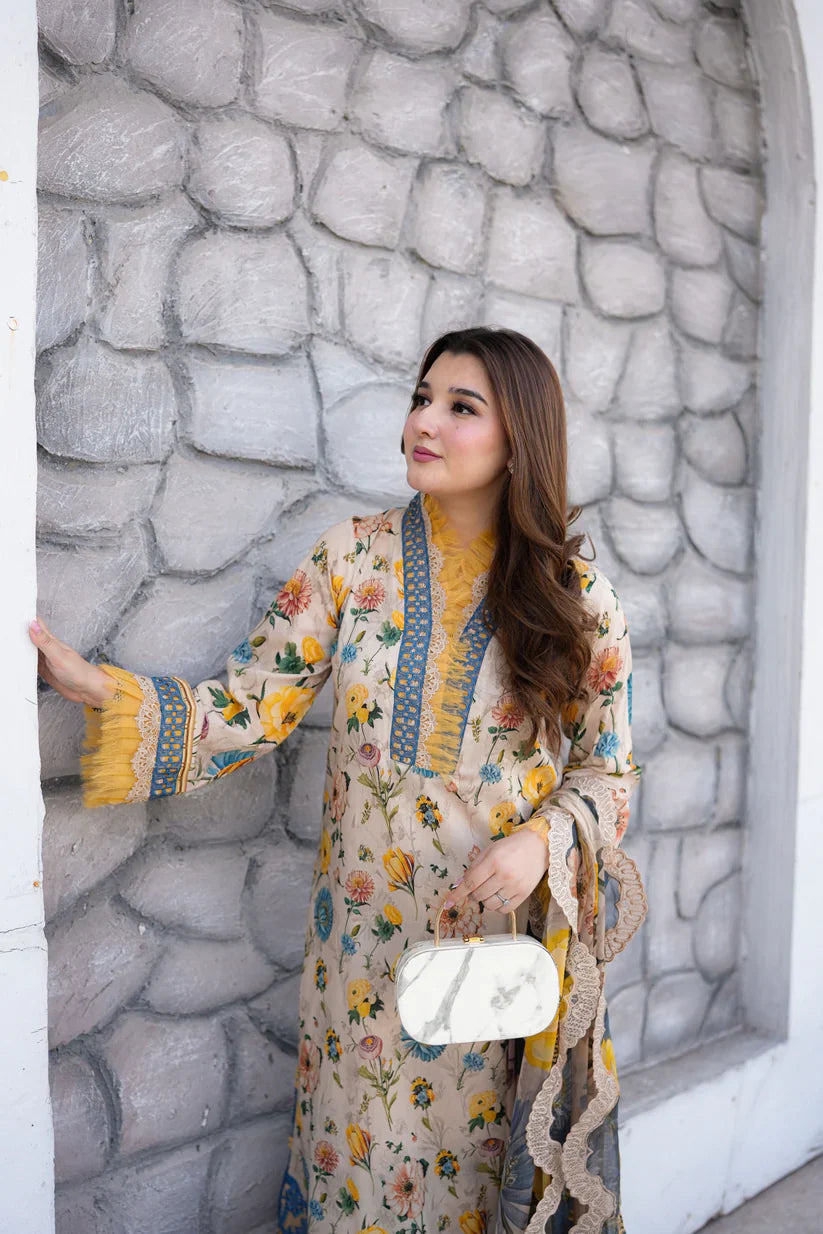 RP1230 Aneelas - Summer 3PC Lawn Digital Print Dress