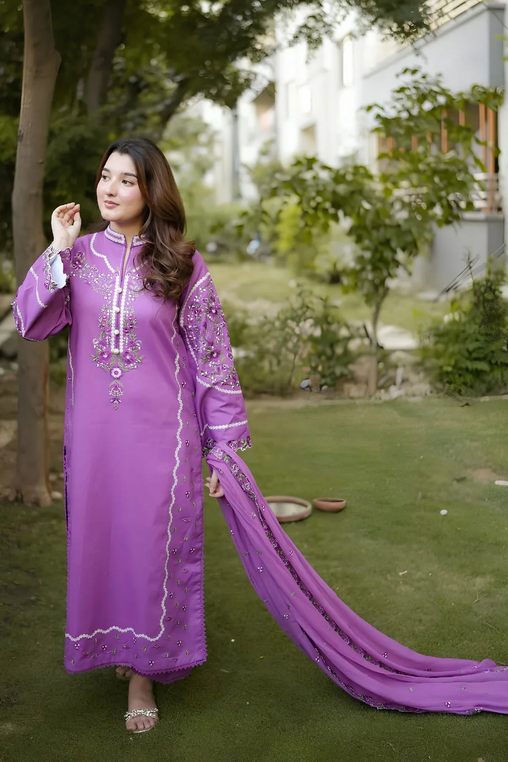 RP 1244 Aneelas - Summer 3PC Lawn Embroidered Suit