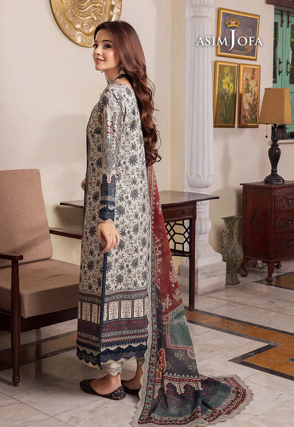 RP-1143Asim Jofa - Summer 3PC LAWN Digital Print Dress