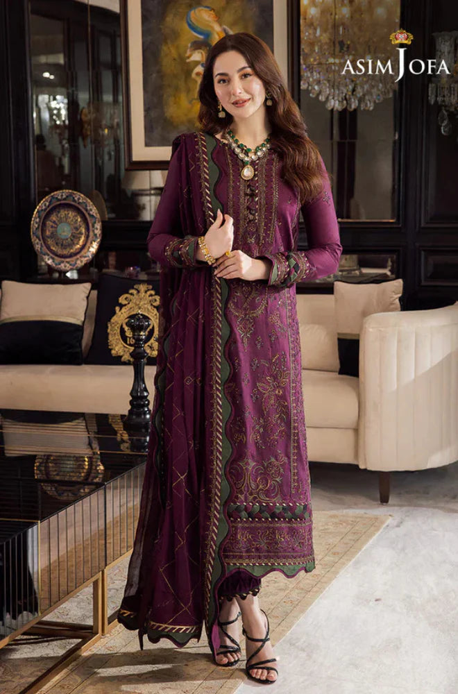 RP1104-Asim Jofa - Summer 3PC Lawn Embroidered Suit