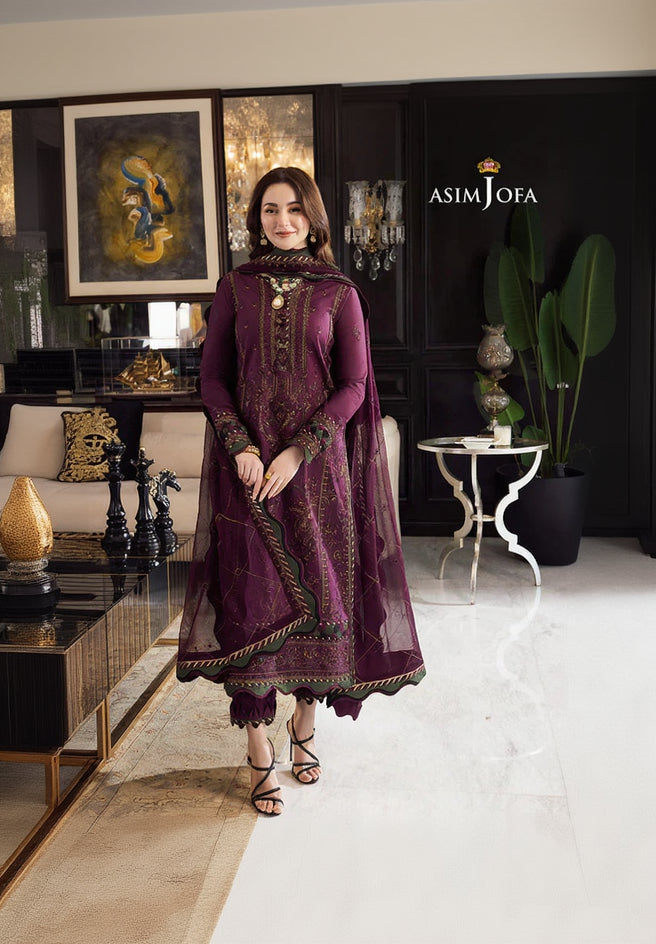 RP1104-Asim Jofa - Summer 3PC Lawn Embroidered Suit