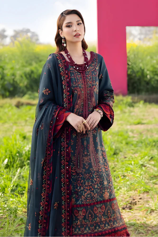 RP1215AsimJofa - Summer 3PC Lawn Embroidered Suit