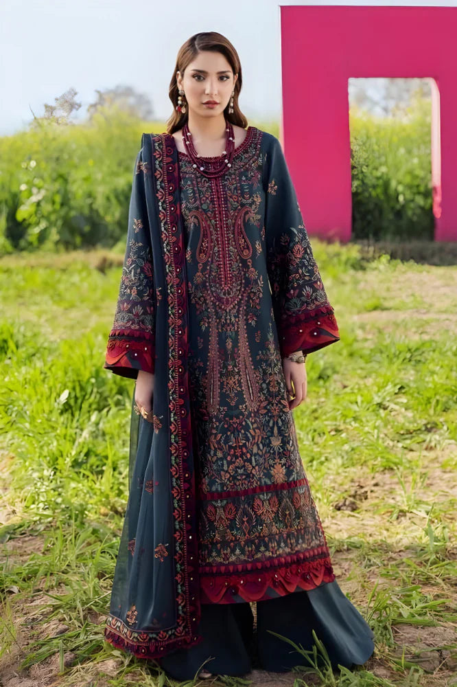 RP1215AsimJofa - Summer 3PC Lawn Embroidered Suit