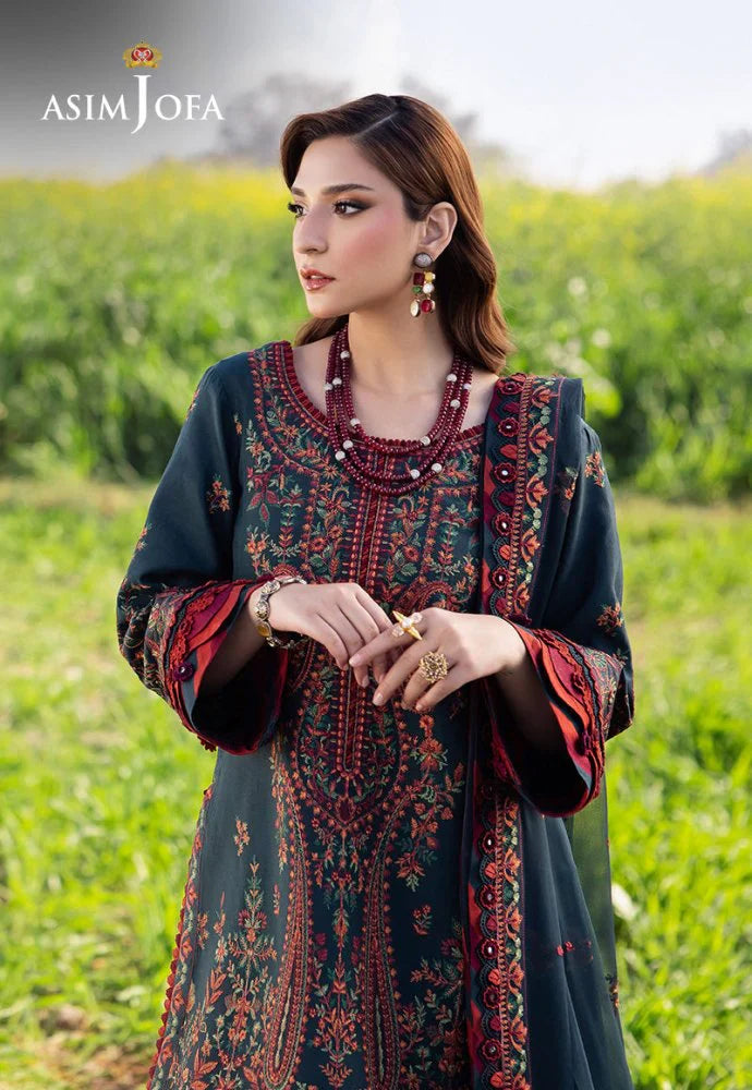 RP1215AsimJofa - Summer 3PC Lawn Embroidered Suit