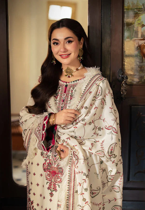 Rp3306-Asim Jofa - Winter 3PC Dhanak Embroidered Suit
