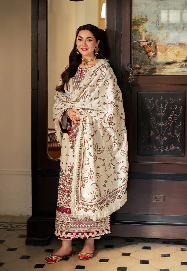 Rp3306-Asim Jofa - Winter 3PC Dhanak Embroidered Suit