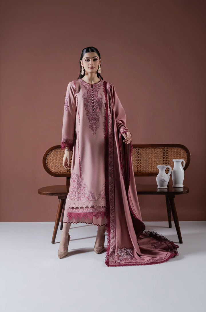 Rp3384- Asim Jofa - Winter 3PC Dhanak Embroidered Suit