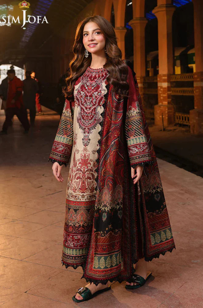 RP3397 - Asim Jofa - Winter 3PC Karandi Digital Print Dress
