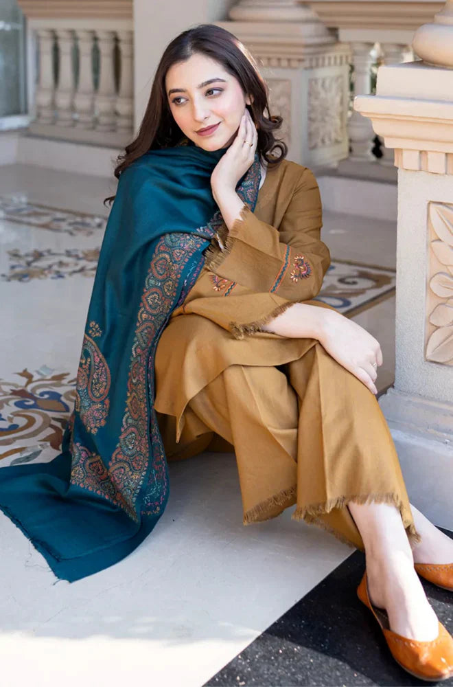 RP3354-Asling - Winter 3PC Dhanak Embroidered Suit