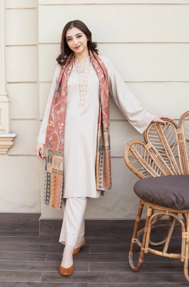 RP3355- Asling - Winter 3PC Dhanak Embroidered Suit