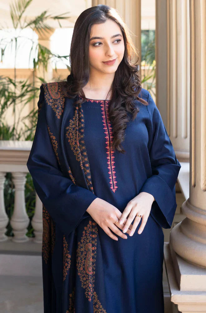 Rp3353 -Asling - Winter 3PC Dhanak Embroidered Suit