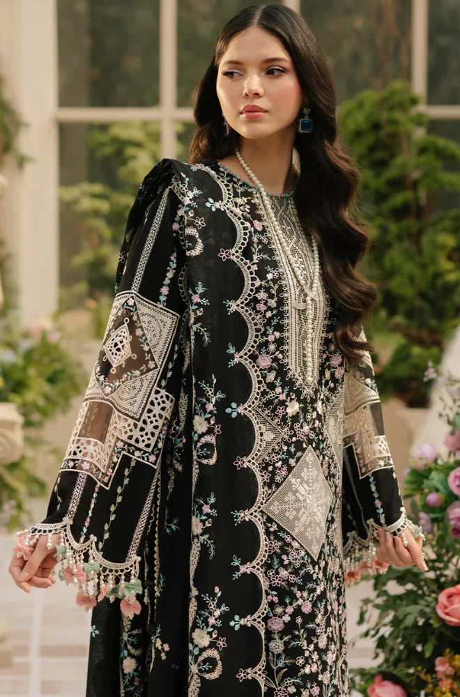 RP1128-BIN ILYAS - Summer 3PC Lawn Chikankri Embroidered Suit