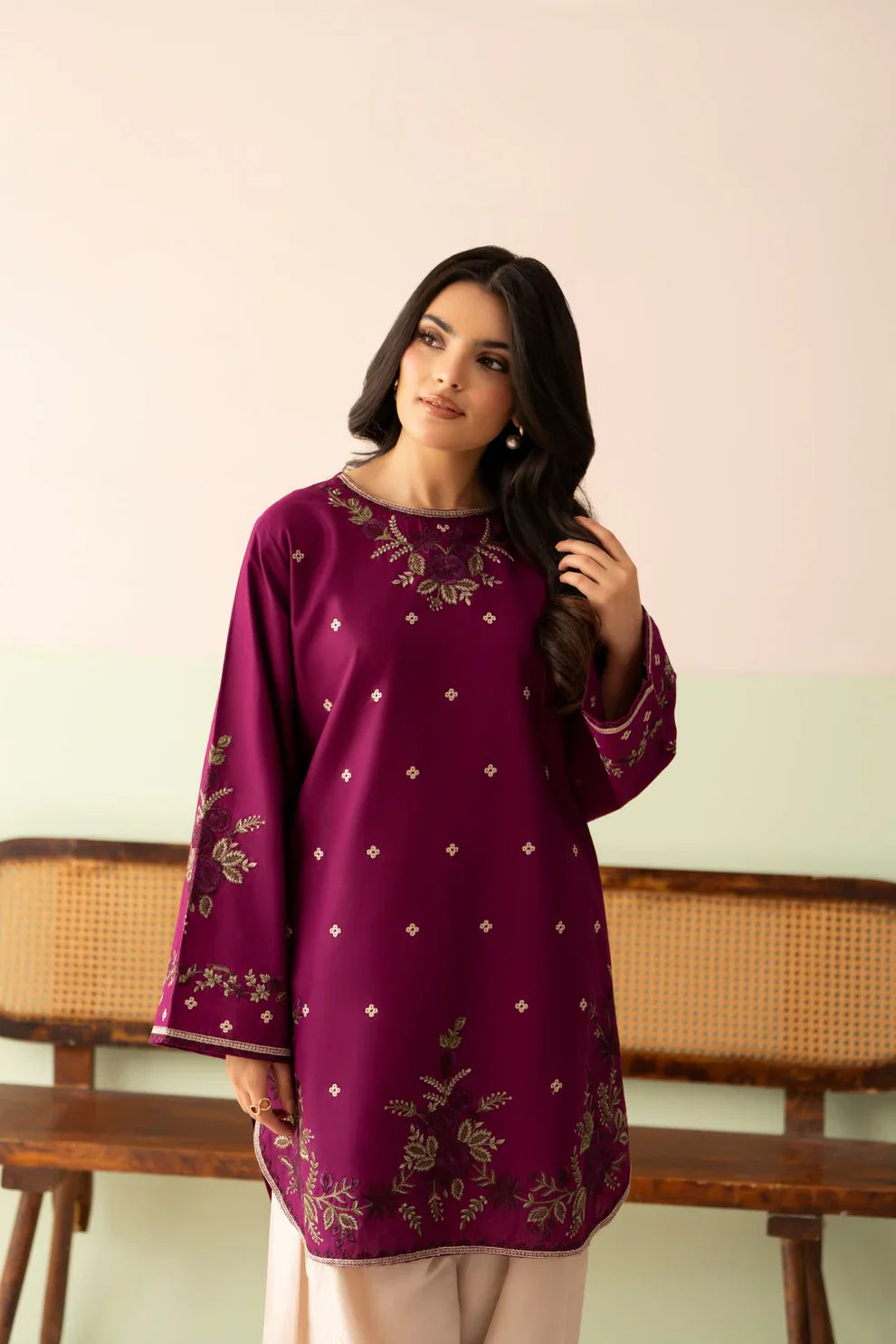 Rp1207Baroque - Summer-3PC Lawn Embroidered Suit