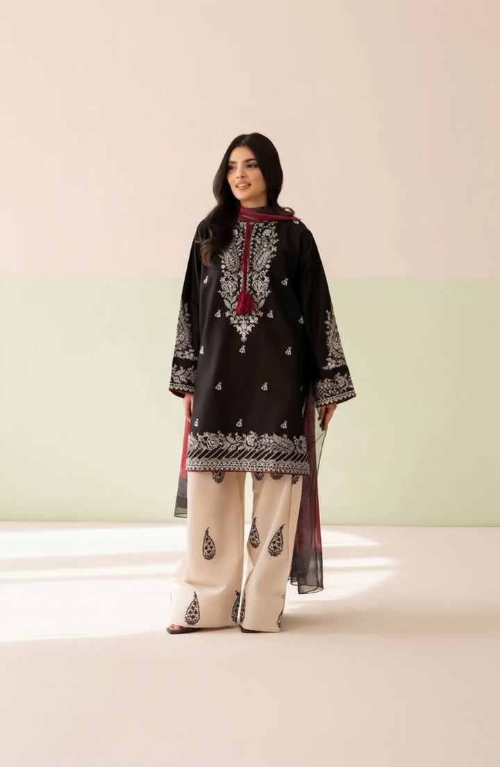 Rp1208Baroque - Summer-3PC Lawn Embroidered Suit