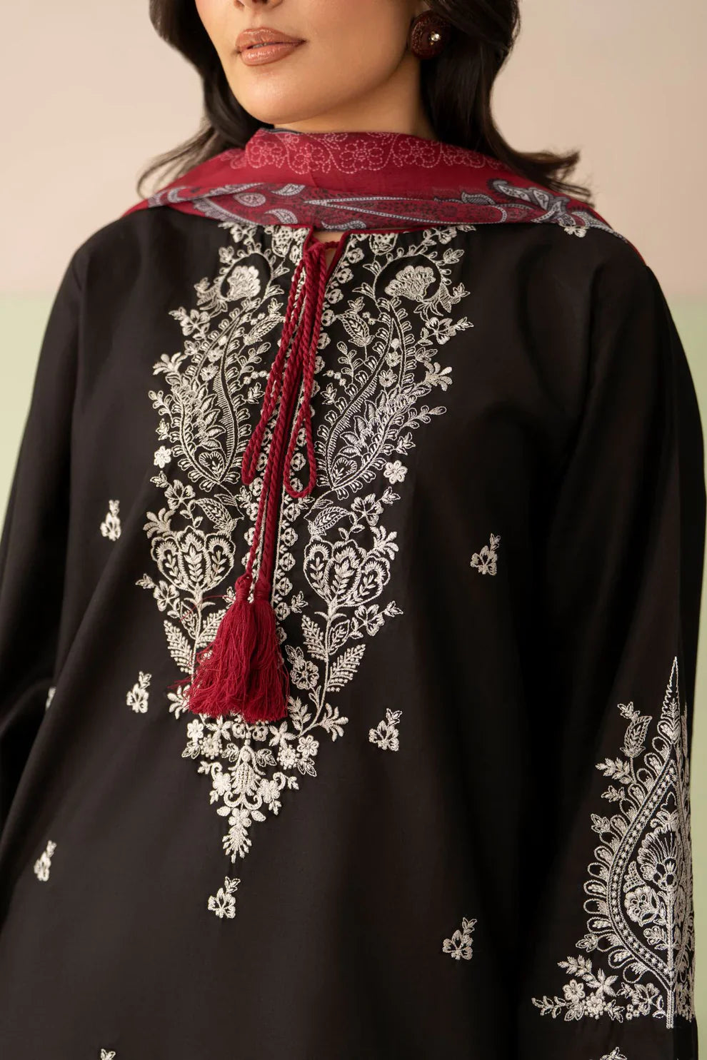 Rp1208Baroque - Summer-3PC Lawn Embroidered Suit