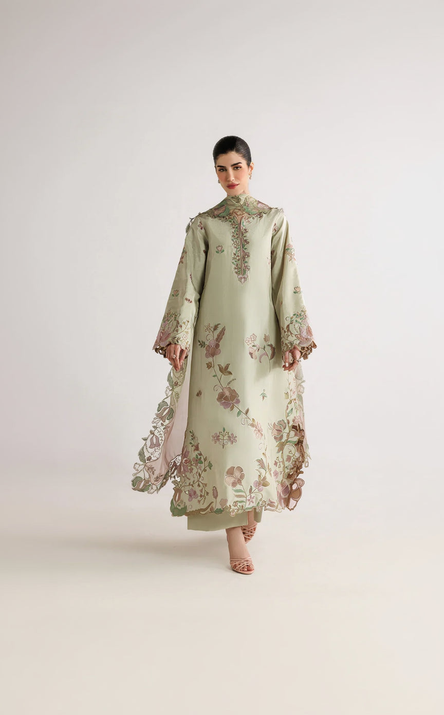 Rp1217Baroque - Summer-3PC Lawn Embroidered Suit