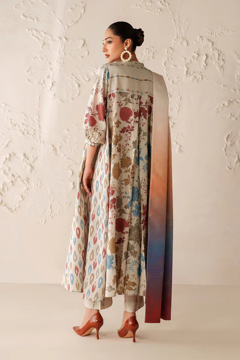 RP33140-Baroque - Winter 3PC Karandi Digital Print Dress