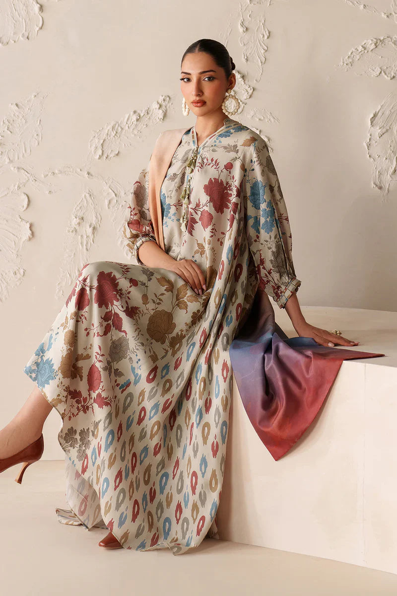 RP33140-Baroque - Winter 3PC Karandi Digital Print Dress