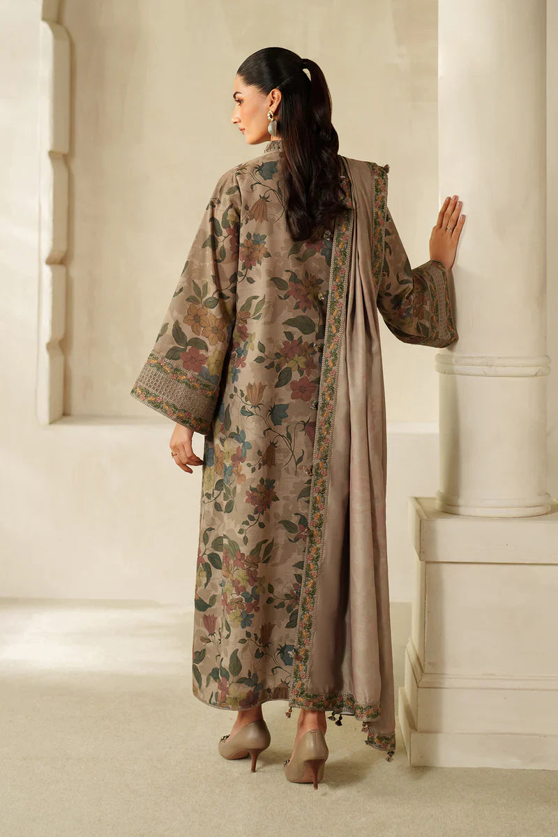 RP33145 -Baroque - Winter 3PC Karandi Digital Print Dress