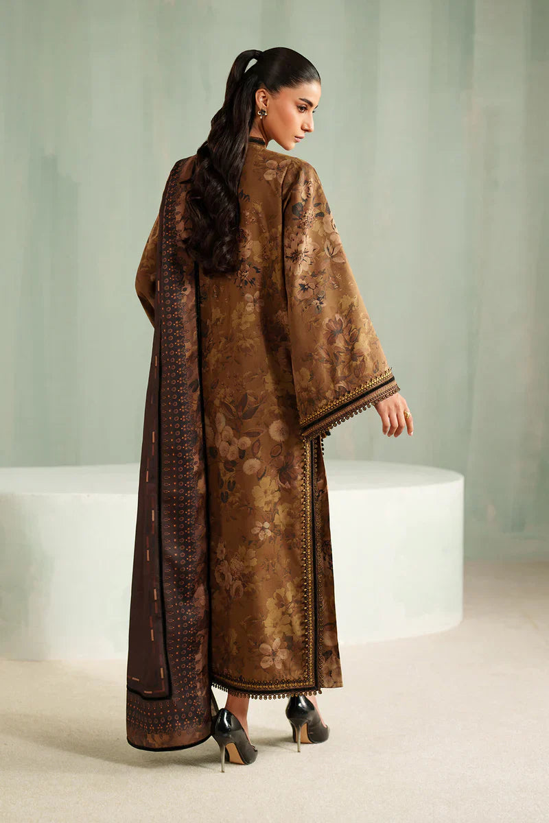 RP33146- Baroque - Winter 3PC Karandi Digital Print Dress