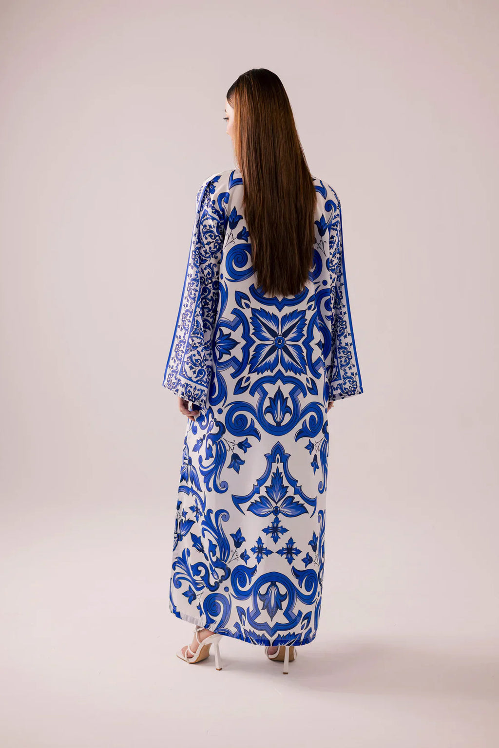 Rp1130- Bunaai - 2 piece Silk printed coord kaftan