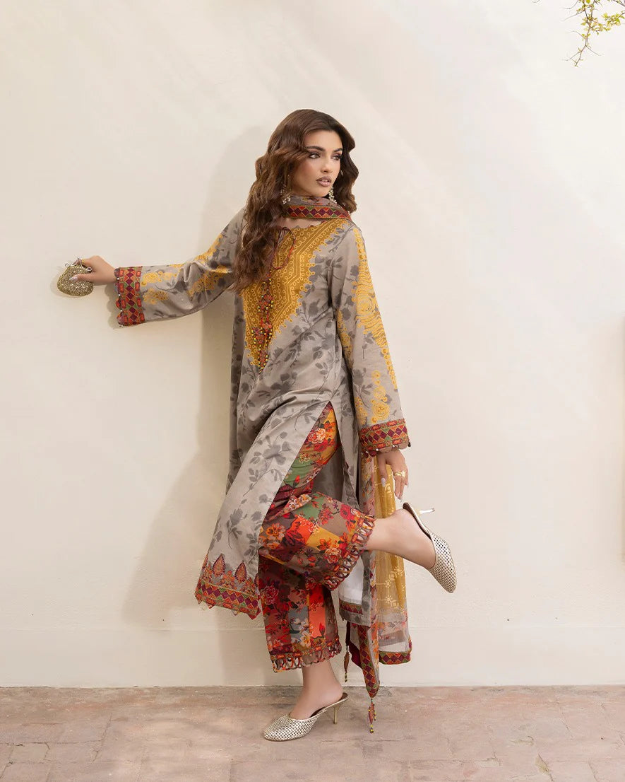 RP1186CHARIZMA - Summer 3PC Lawn Digital Print Dress