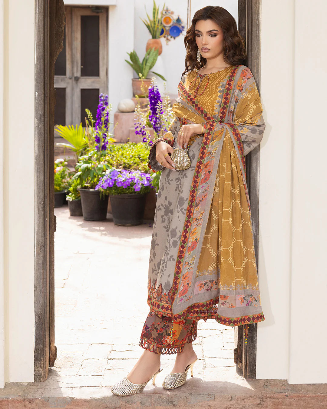 RP1186CHARIZMA - Summer 3PC Lawn Digital Print Dress