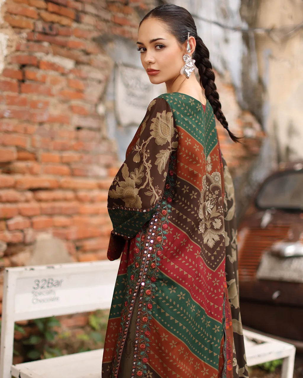 RP1270 Charizma - Winter 3PC Karandi Digital Print Dress