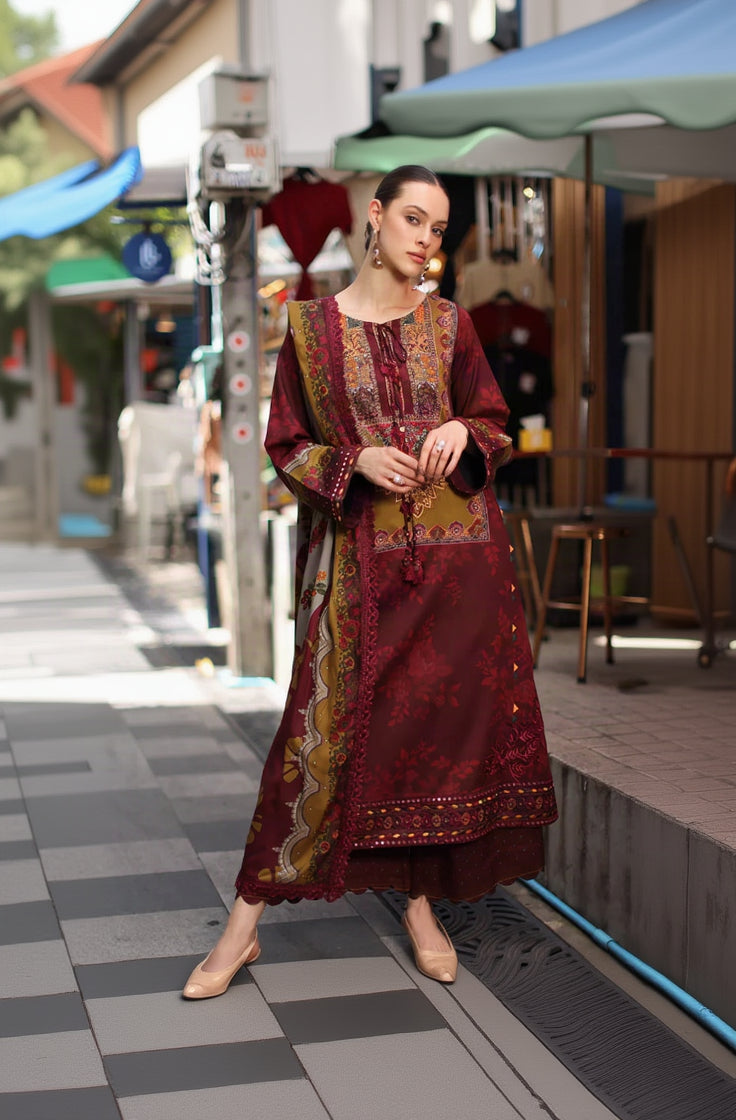 RP1271 Charizma - Winter 3PC Karandi Digital Print Dress