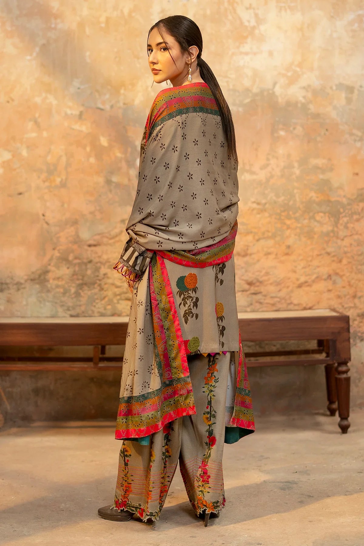 RP33134 - Charizma - Winter 3PC Karandi Digital Print Dress