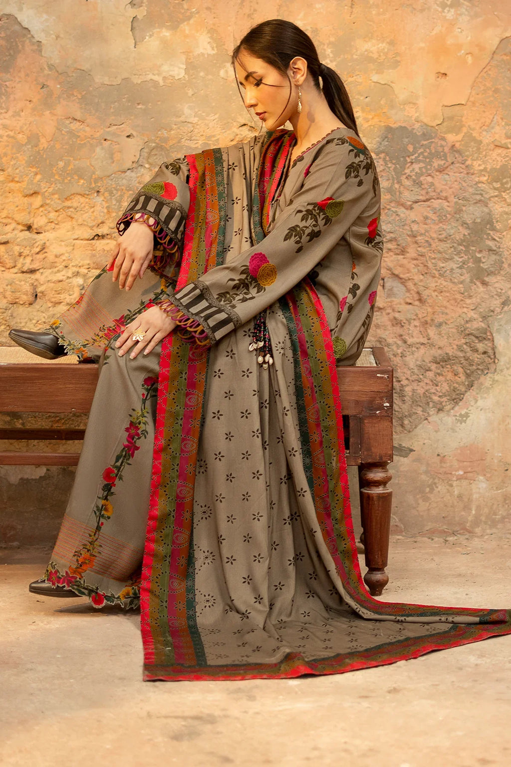 RP33134 - Charizma - Winter 3PC Karandi Digital Print Dress