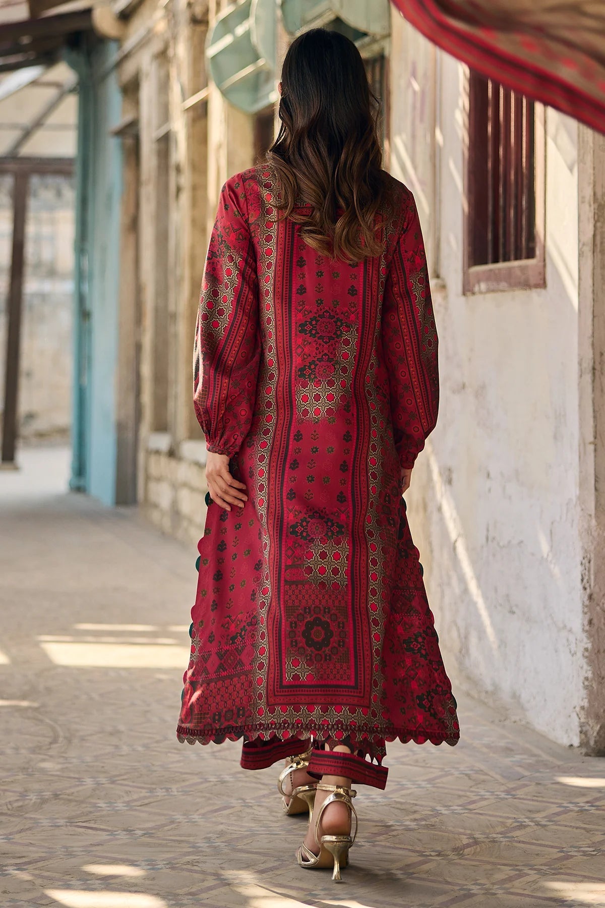 RP33135- Charizma - Winter 3PC Karandi Digital Print Dress