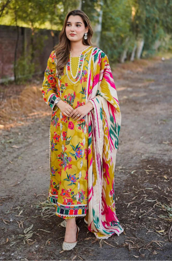 RP33419- Charizma - Winter 3PC Karandi Digital Print Dress