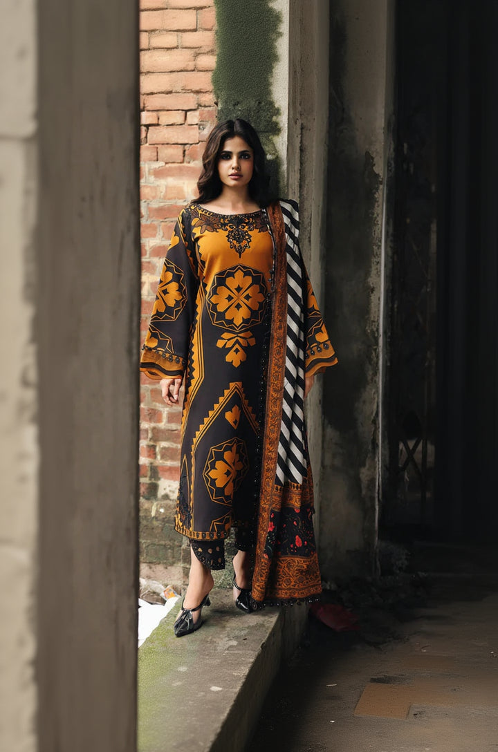 Rp33421Charizma - Winter 3PC Karandi Digital Print Dress