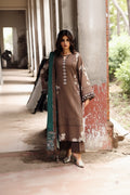 RP33422Charizma - Winter 3PC Karandi Digital Print Dress
