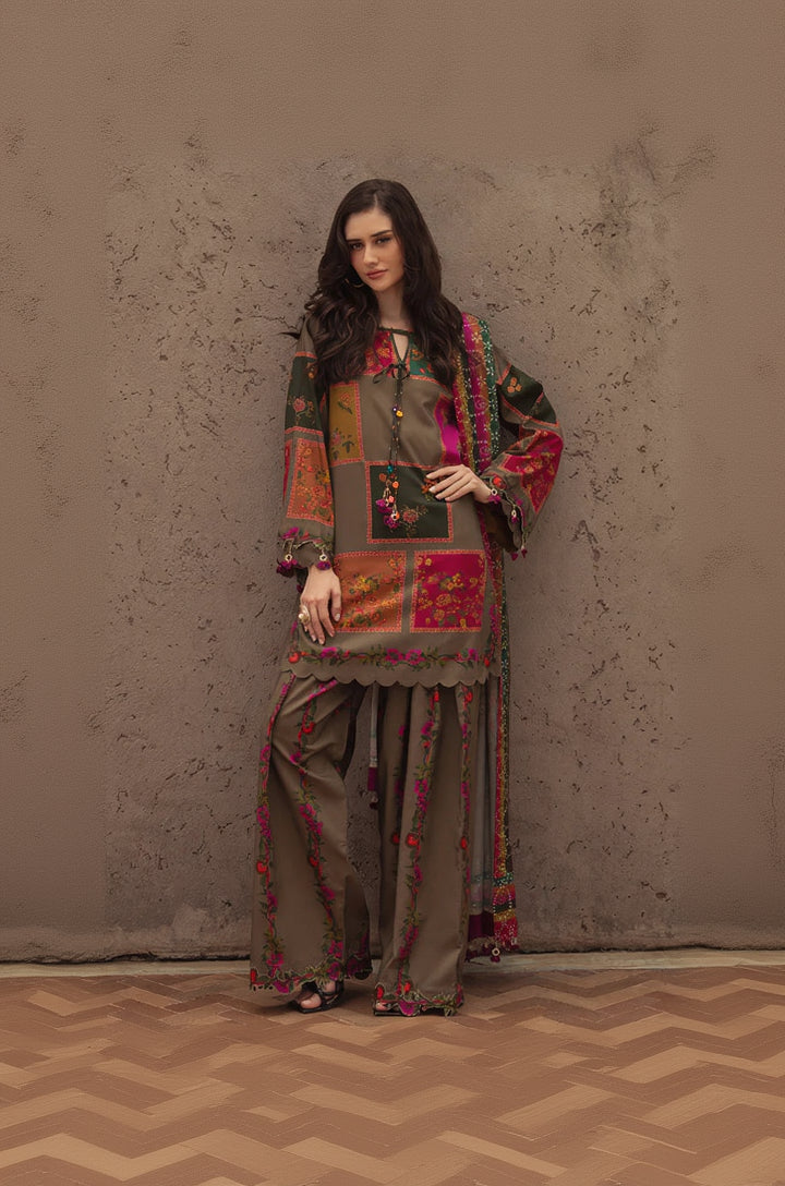 RP3387- Charizma - Winter 3PC Karandi Digital Print Dress