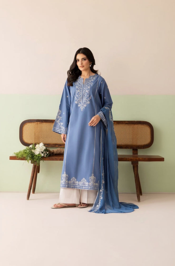 Rp1206Cross Stitch - Summer-3PC Lawn Embroidered Suit