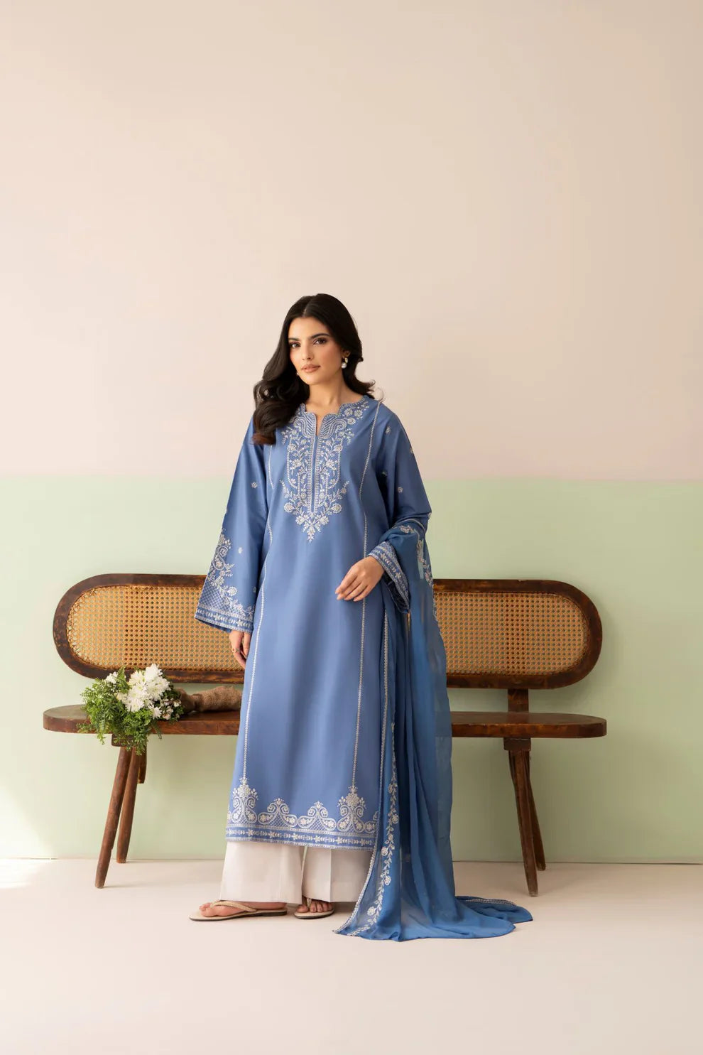 Rp1206Cross Stitch - Summer-3PC Lawn Embroidered Suit