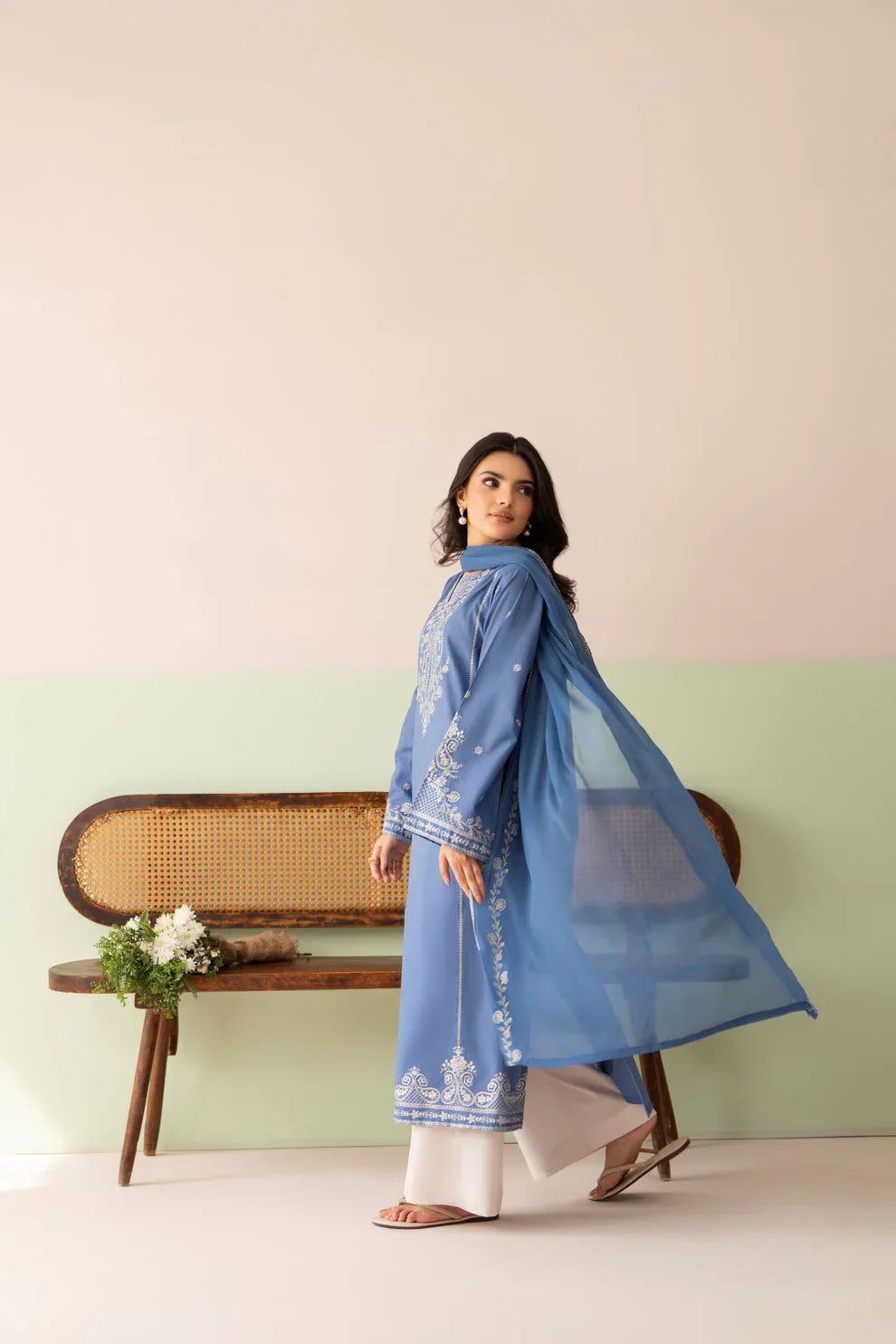 Rp1206Cross Stitch - Summer-3PC Lawn Embroidered Suit