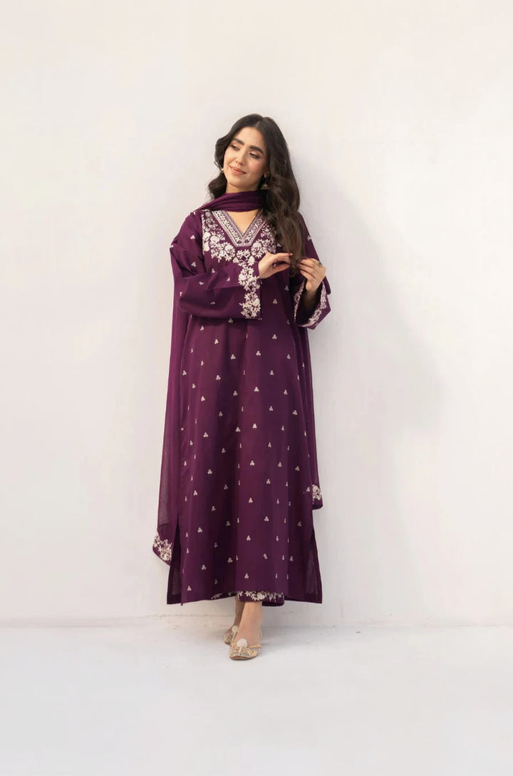 Rp1112-Dyot - Summer 3PC Lawn Embroidered Suit