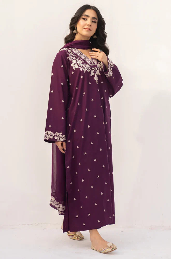 Rp1112-Dyot - Summer 3PC Lawn Embroidered Suit