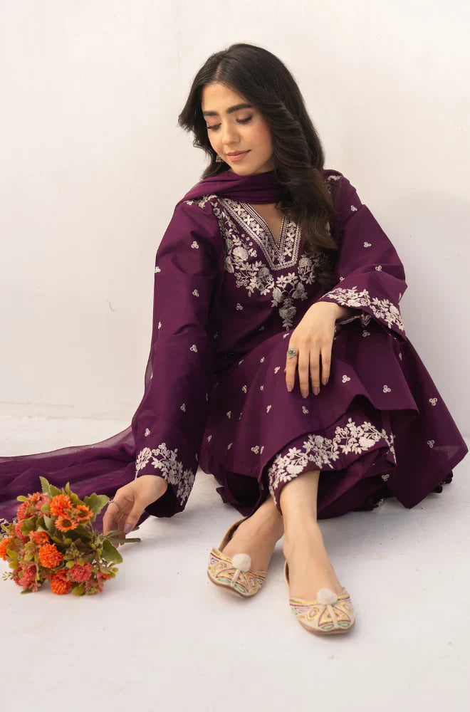 Rp1112-Dyot - Summer 3PC Lawn Embroidered Suit