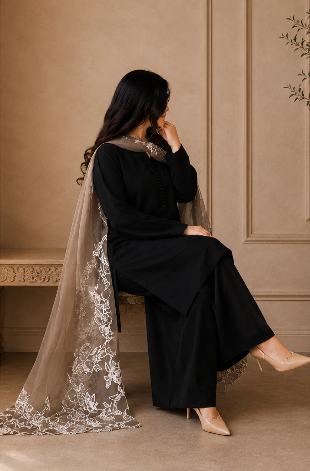 Rp1259 Embroidered 3 Piece Unstitched Lawn Suit