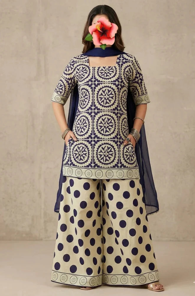 RP1234 Ethnic - Summer 3PC Lawn Digital Print Dress