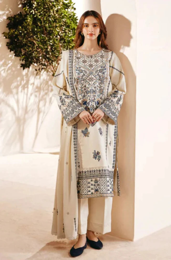 Rp3381-Florent - Winter 3PC Dhanak Embroidered Suit