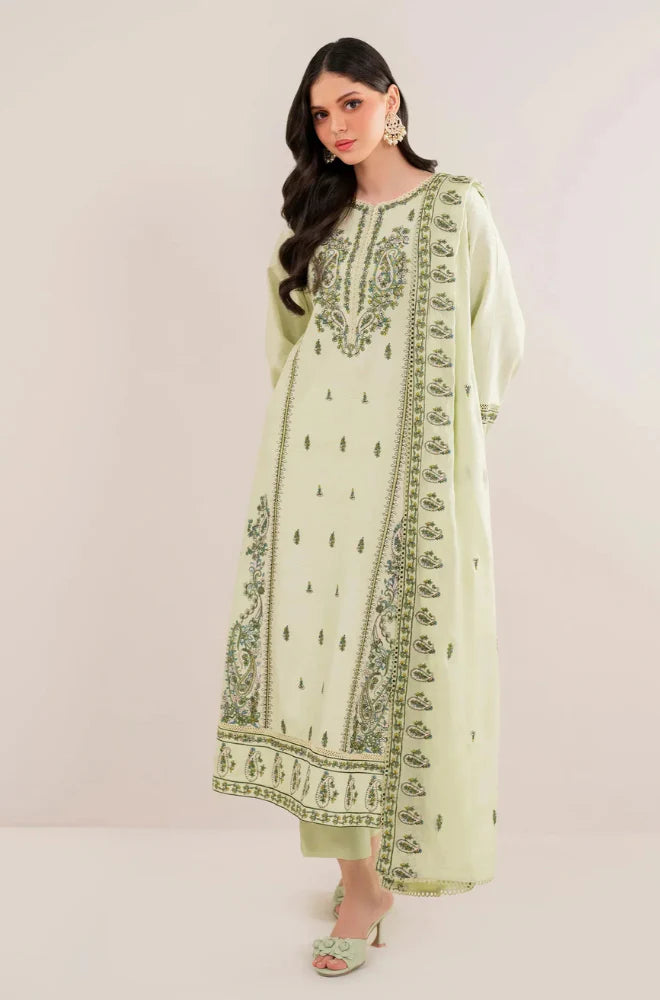Rp3386-Florent - Winter 3PC Dhanak Embroidered Suit