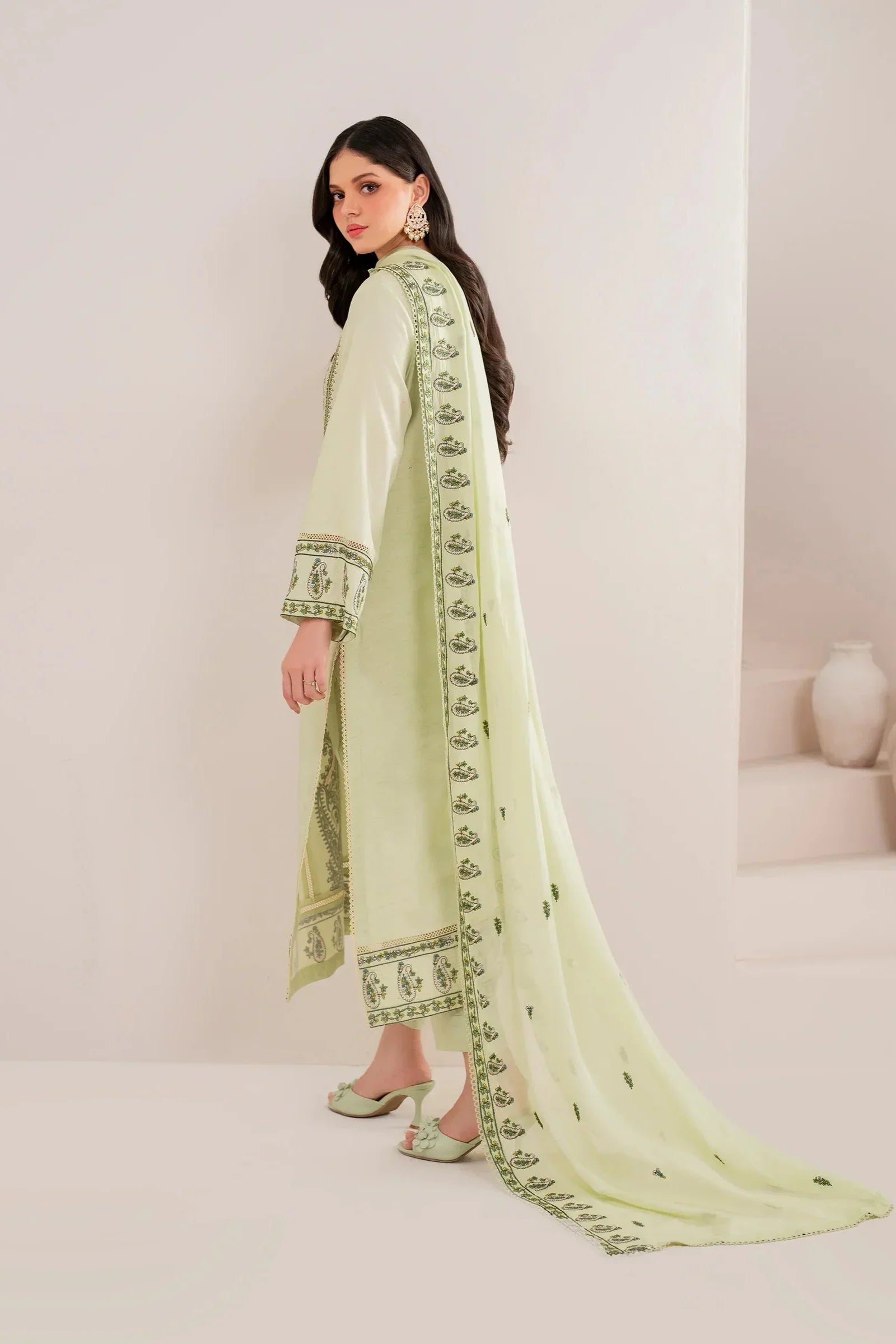 Rp3386-Florent - Winter 3PC Dhanak Embroidered Suit